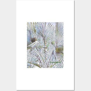 Mosaic Palm Design, Nature Design, White Palm, Palm Abstract Pattern, Palm Tree Design, Home Decor, Totes, Pillows, Palm Pillow Posters and Art